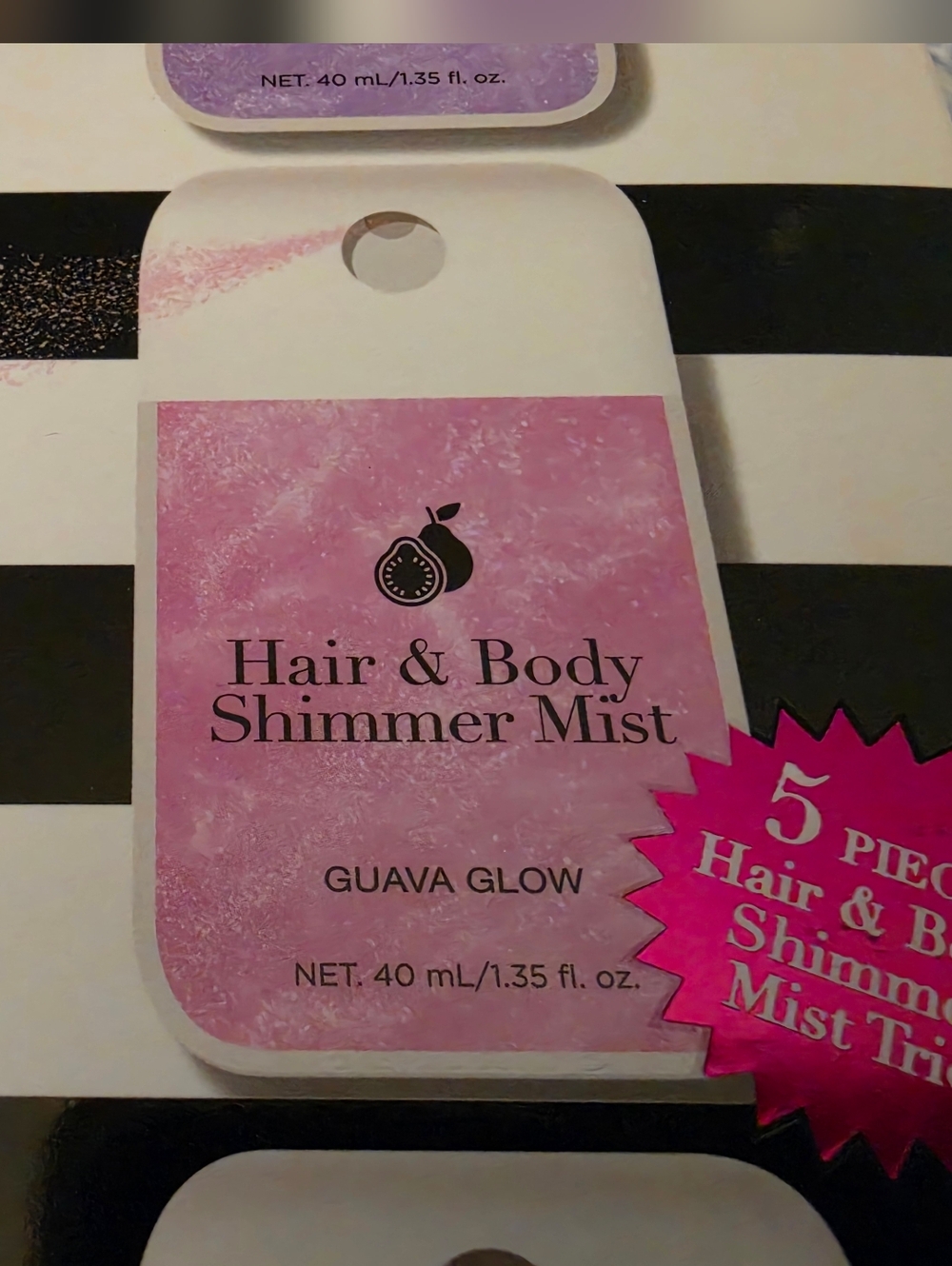 5PC Hair & Body Shimmer Mist Set with Silver Pouch - Picture 5 of 7